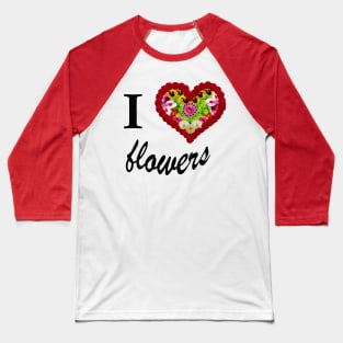 flowers Baseball T-Shirt